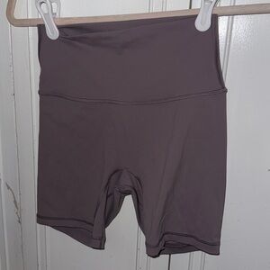 Women's High-Waisted Gray Shorts  UNBRANDED